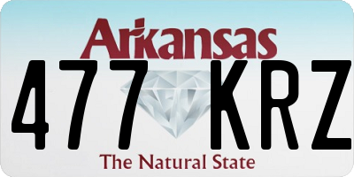 AR license plate 477KRZ