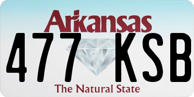AR license plate 477KSB