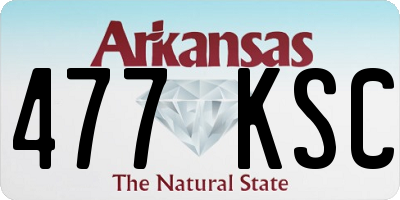 AR license plate 477KSC