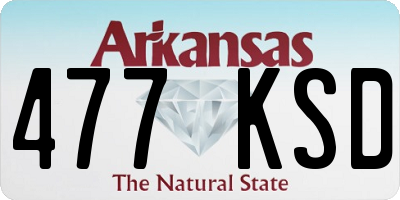 AR license plate 477KSD