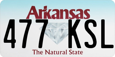 AR license plate 477KSL