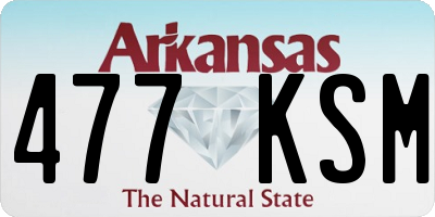 AR license plate 477KSM