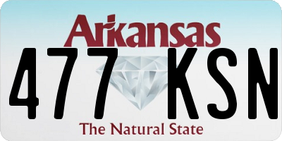 AR license plate 477KSN