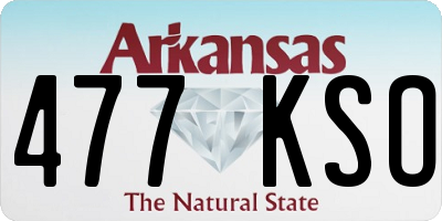 AR license plate 477KSO