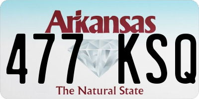 AR license plate 477KSQ