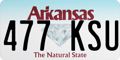 AR license plate 477KSU