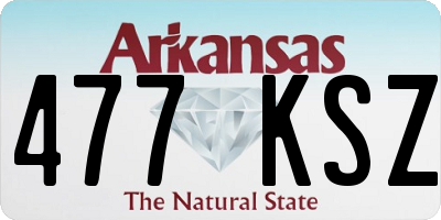 AR license plate 477KSZ