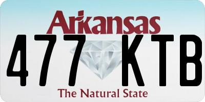 AR license plate 477KTB