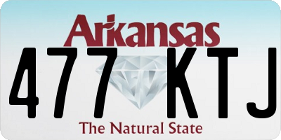 AR license plate 477KTJ