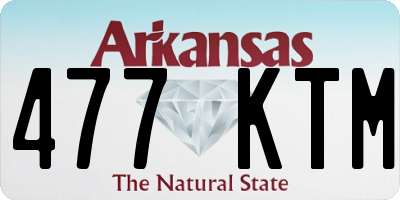 AR license plate 477KTM