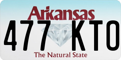 AR license plate 477KTO