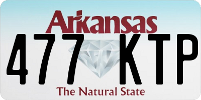 AR license plate 477KTP
