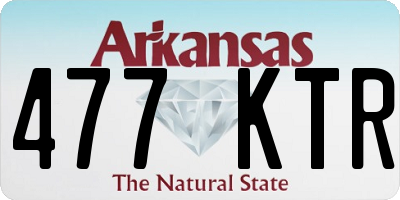 AR license plate 477KTR