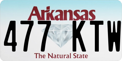 AR license plate 477KTW