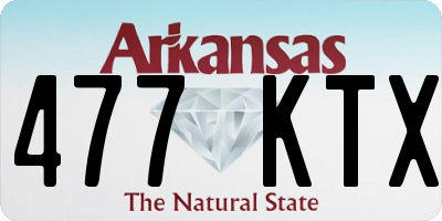 AR license plate 477KTX