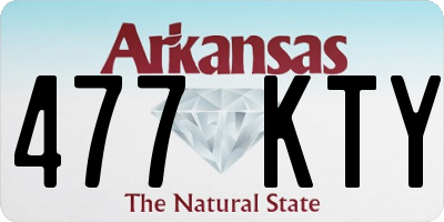 AR license plate 477KTY
