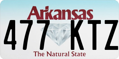 AR license plate 477KTZ