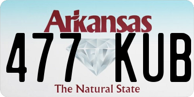 AR license plate 477KUB