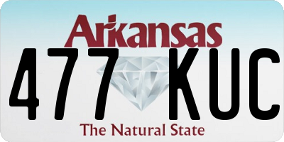 AR license plate 477KUC
