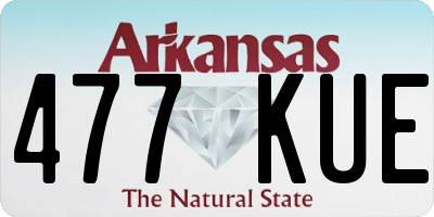 AR license plate 477KUE