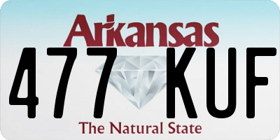 AR license plate 477KUF
