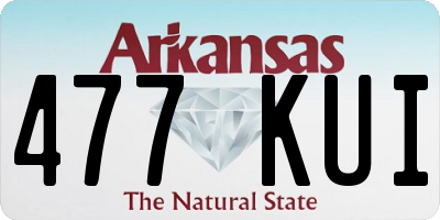 AR license plate 477KUI