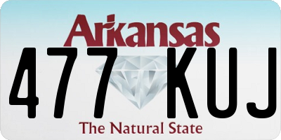 AR license plate 477KUJ