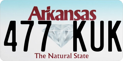 AR license plate 477KUK