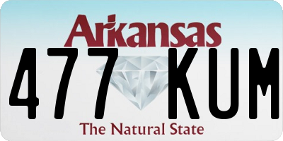 AR license plate 477KUM