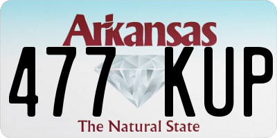 AR license plate 477KUP