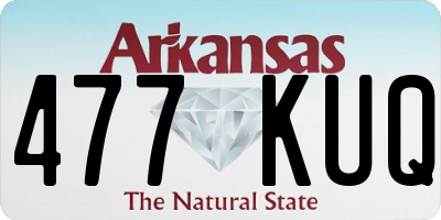 AR license plate 477KUQ