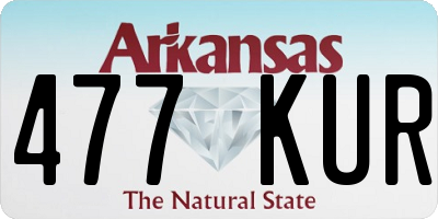 AR license plate 477KUR