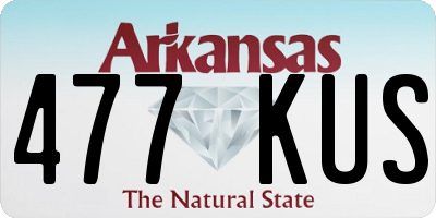 AR license plate 477KUS