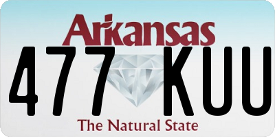AR license plate 477KUU