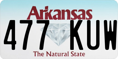 AR license plate 477KUW