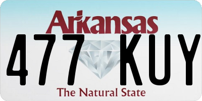 AR license plate 477KUY