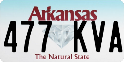 AR license plate 477KVA