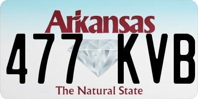 AR license plate 477KVB