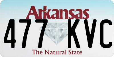 AR license plate 477KVC