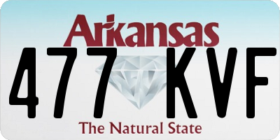 AR license plate 477KVF