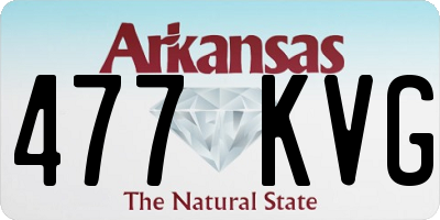AR license plate 477KVG