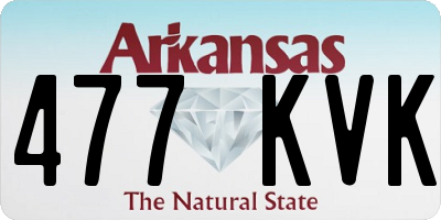 AR license plate 477KVK