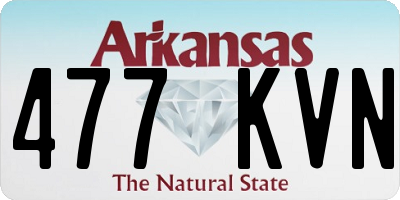 AR license plate 477KVN
