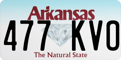 AR license plate 477KVO