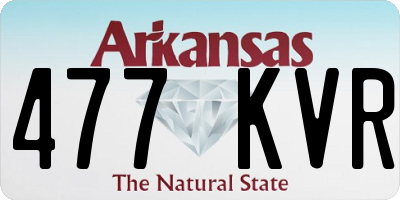 AR license plate 477KVR