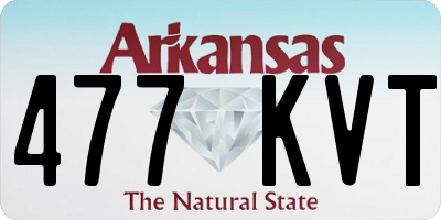 AR license plate 477KVT