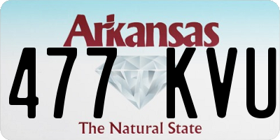 AR license plate 477KVU