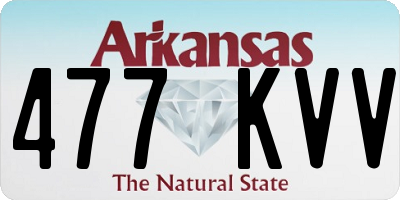 AR license plate 477KVV