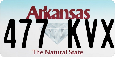 AR license plate 477KVX