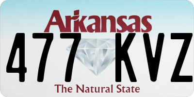 AR license plate 477KVZ